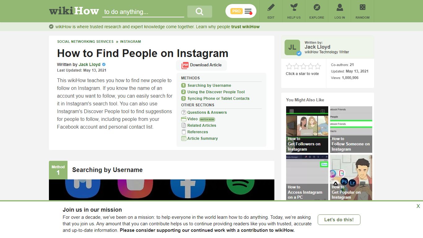 3 Ways to Find People on Instagram - wikiHow